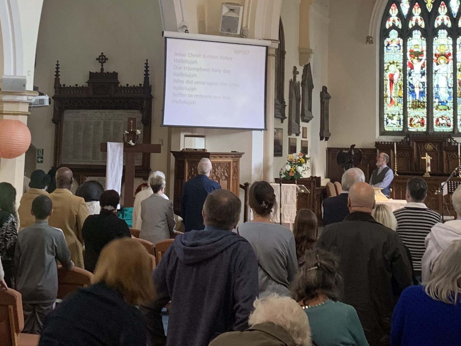 People worshipping at Christ Church Pitsmoor on a Sunday morning